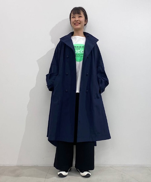 ZUCCa(ズッカ)の「レイヤーLOGO T/長袖Tシャツ(Tシャツ/カットソー・レディース・ホワイト/ブラック・M size)」の6枚目の写真