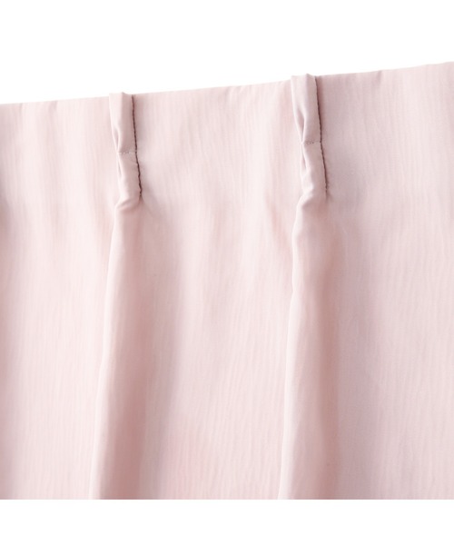 セール】フリル×ラメリア ダブルカーテン H1780×W1000 ピンク （レース