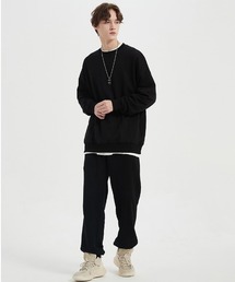 A'GEM/9 × .kom『.kom/ドットケーオーエム』Two-piece Sets Sweatshirt/Pants 上下セットアップ スウェットシャツ/パンツ