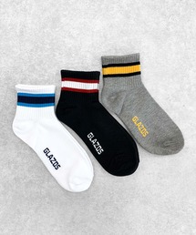 GLAZOS | ショート丈ラインソックス３足セット(ソックス/靴下)