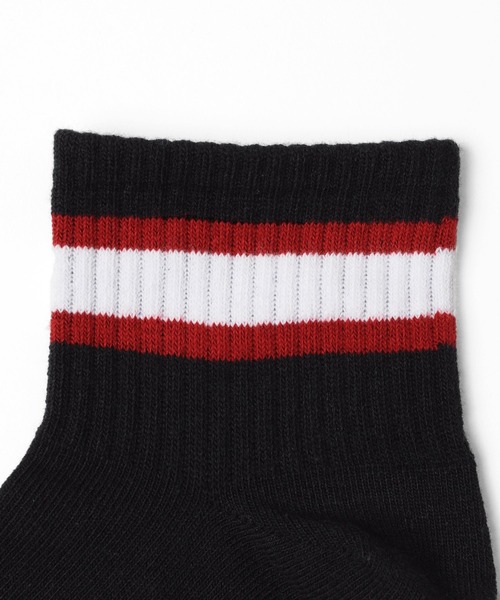 GLAZOS（グラソス）の「ショート丈ラインソックス３足セット（ソックス/靴下・キッズ・マルチ・24cm/17cm/21cm）」の5枚目の写真
