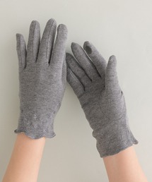KATHARINE ROSS（キャサリンロス）の「【KATHARINE ROSS】リボン/刺繍 コットン100％ショート手袋 （抗菌/UVカット/接触冷感）WEB限定（手袋）」