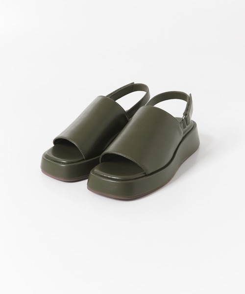 SENSE OF PLACE by URBAN RESEARCH（センスオブプレイスバイアーバンリサーチ）の「プラットカバーバックストラップサンダル（サンダル・レディース・ブラック/ブラウン/グリーン/アイボリー・SMALL/MEDIUM/LARGE）」の7枚目の写真