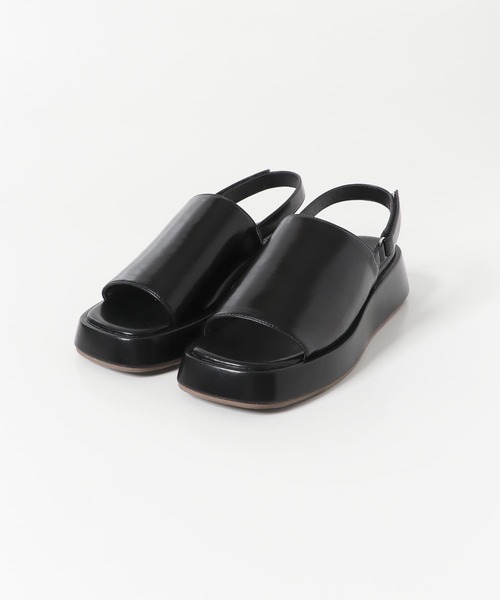 SENSE OF PLACE by URBAN RESEARCH（センスオブプレイスバイアーバンリサーチ）の「プラットカバーバックストラップサンダル（サンダル・レディース・ブラック/ブラウン/グリーン/アイボリー・SMALL/MEDIUM/LARGE）」の9枚目の写真