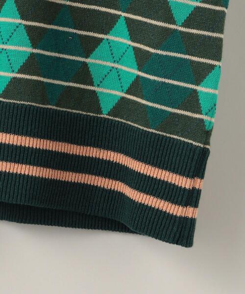 FORSOMEONE（フォーサムワン）の「＜FORSOMEONE(フォーサムワン)＞ RETRO KNIT VEST/ベスト（ベスト・メンズ・ケリー/ライトピンク・48/46）」の6枚目の写真