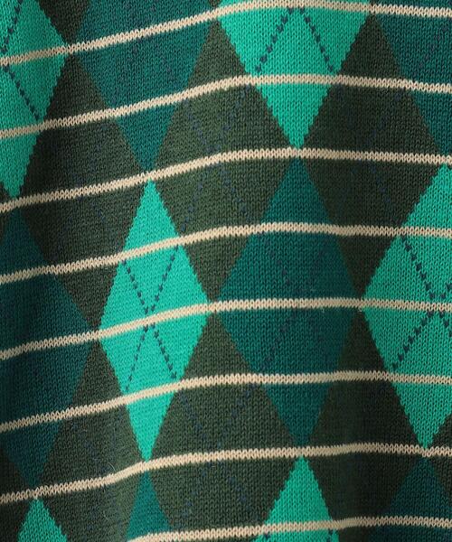 FORSOMEONE（フォーサムワン）の「＜FORSOMEONE(フォーサムワン)＞ RETRO KNIT VEST/ベスト（ベスト・メンズ・ケリー/ライトピンク・48/46）」の9枚目の写真