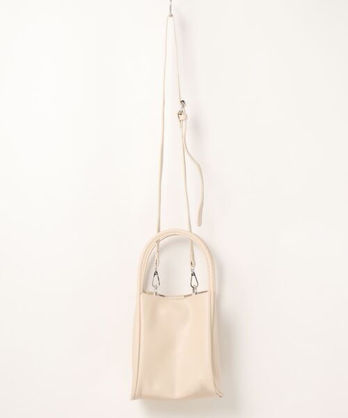 flower（フラワー）の「マルチウェイバッグ（ショルダーバッグ・レディース・アイボリー/ベージュ・FREE）」の5枚目の写真