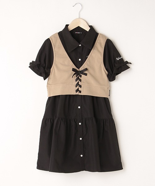 by LOVEiT（バイラビット）の「ビスチェつきマーメイドワンピース（ワンピース・キッズ・サックスブルー/オフホワイト/ブラック・150cm/160cm/140cm/130cm/120cm）」の2枚目の写真