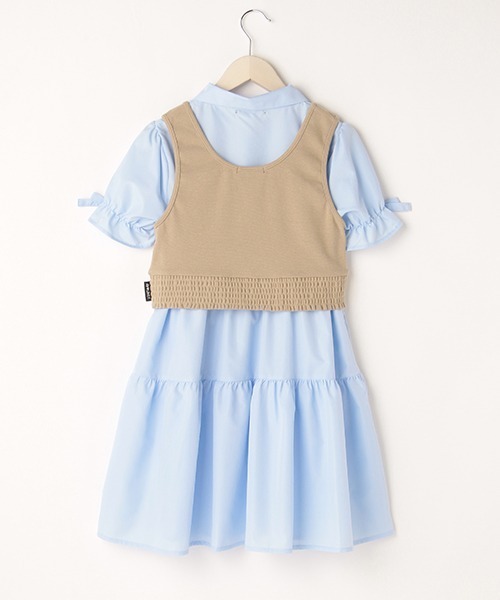 by LOVEiT（バイラビット）の「ビスチェつきマーメイドワンピース（ワンピース・キッズ・サックスブルー/オフホワイト/ブラック・150cm/160cm/140cm/130cm/120cm）」の8枚目の写真