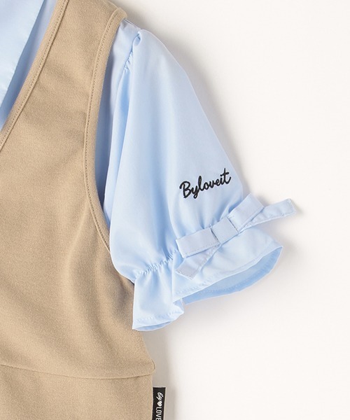 by LOVEiT（バイラビット）の「ビスチェつきマーメイドワンピース（ワンピース・キッズ・サックスブルー/オフホワイト/ブラック・150cm/160cm/140cm/130cm/120cm）」の5枚目の写真