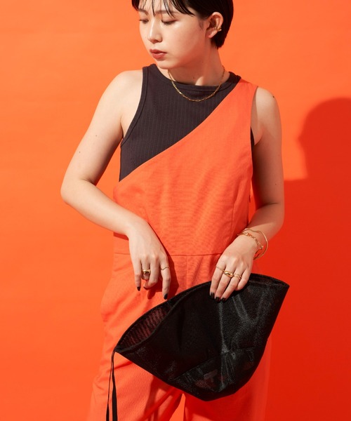 Aunt Marie's（アントマリーズ）の「アメリカンスリーブタンクトップ（タンクトップ・レディース・オレンジ/ブラウン/ホワイト/チャコールグレー・FREE）」の5枚目の写真