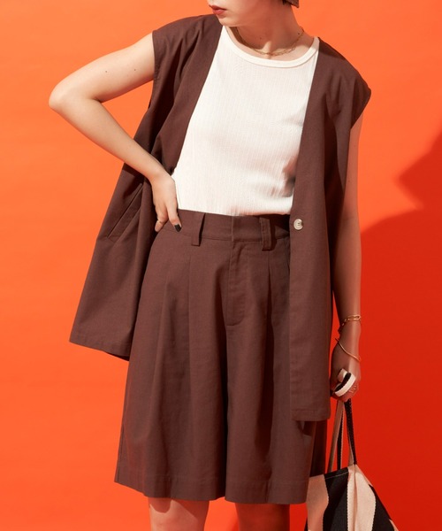 Aunt Marie's（アントマリーズ）の「アメリカンスリーブタンクトップ（タンクトップ・レディース・オレンジ/ブラウン/ホワイト/チャコールグレー・FREE）」の19枚目の写真