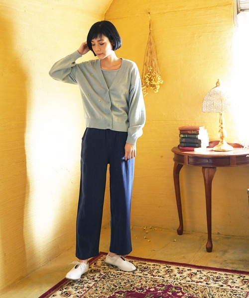 LBC（エルビーシー）の「【ZOZO限定】SAJOU×LBC ニットカーデセット（ニット/セーター・レディース・ミント/ベージュ・M）」の4枚目の写真