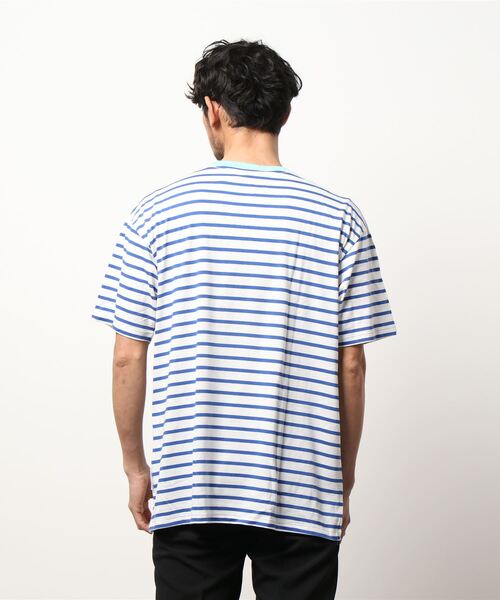 MINOTAUR（ミノトール）の「MINOTAUR（ミノトール）GENERIC BORDER-T/ボーダーティーシャツ（Tシャツ/カットソー・メンズ・ブルー・LARGE/MEDIUM）」の3枚目の写真
