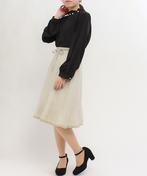 ASTORIA ODIER(アストリアオディール)の「ネックパール付2wayスリーブブラウス(シャツ/ブラウス・レディース・ホワイト/ラベンダー/その他/ブラック・MEDIUM)」の21枚目の写真