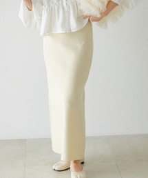 スポンジニットナロースカート