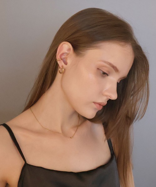 CEMONEMO(セモネモ)の「【金属アレルギー対応】 クリップ フープイヤリング / サージカルステンレス(イヤリング・レディース・シルバー/ゴールド・S/L)」の20枚目の写真