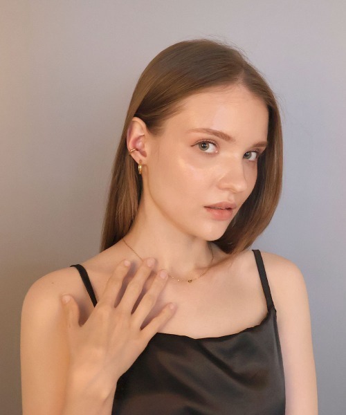 CEMONEMO(セモネモ)の「【金属アレルギー対応】 クリップ フープイヤリング / サージカルステンレス(イヤリング・レディース・シルバー/ゴールド・S/L)」の18枚目の写真