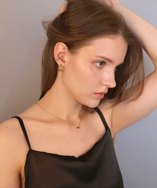 CEMONEMO(セモネモ)の「【金属アレルギー対応】 クリップ フープイヤリング / サージカルステンレス(イヤリング・レディース・シルバー/ゴールド・S/L)」の17枚目の写真