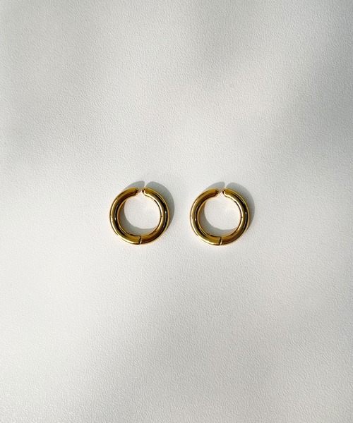 CEMONEMO(セモネモ)の「【金属アレルギー対応】 クリップ フープイヤリング / サージカルステンレス(イヤリング・レディース・シルバー/ゴールド・S/L)」の16枚目の写真