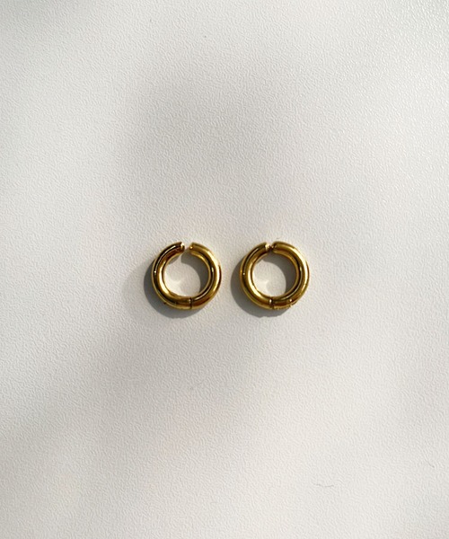 CEMONEMO(セモネモ)の「【金属アレルギー対応】 クリップ フープイヤリング / サージカルステンレス(イヤリング・レディース・シルバー/ゴールド・S/L)」の13枚目の写真