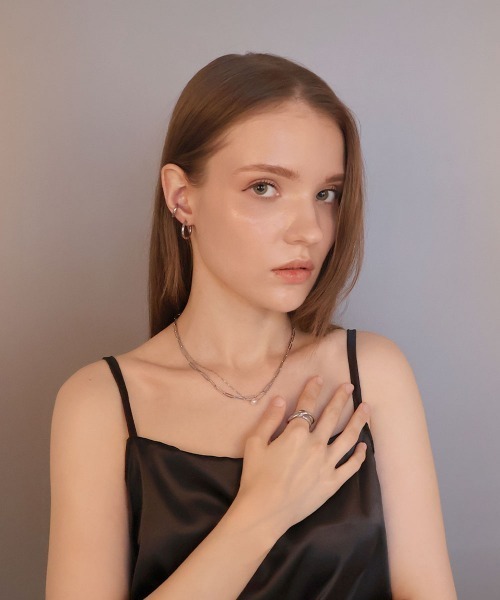 CEMONEMO(セモネモ)の「【金属アレルギー対応】 クリップ フープイヤリング / サージカルステンレス(イヤリング・レディース・シルバー/ゴールド・S/L)」の8枚目の写真