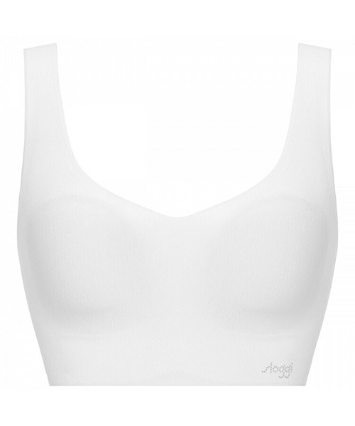 Sloggi（スロギー）の「【綿混素材でさらっと快適！】スロギー ゼロ フィール 綿混 ハーフトップ【LLサイズ】sloggi G068 N-Top（ブラジャー・レディース・テラコッタ/ベージュ/ブラック/スカイブルー/ライラック/オフホワイト/モカ・LL）」の2枚目の写真