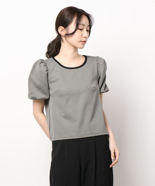 ANDGEEBEE（アンジービー）の「パフスリーブトップス（その他トップス・レディース・ブラック/ベージュ・MEDIUM）」の14枚目の写真