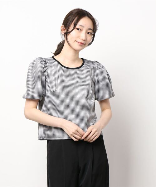 ANDGEEBEE（アンジービー）の「パフスリーブトップス（その他トップス・レディース・ブラック/ベージュ・MEDIUM）」の22枚目の写真