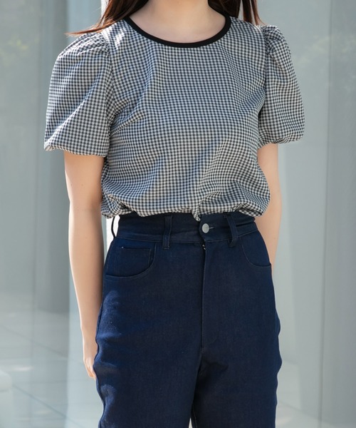 ANDGEEBEE（アンジービー）の「パフスリーブトップス（その他トップス・レディース・ブラック/ベージュ・MEDIUM）」の15枚目の写真