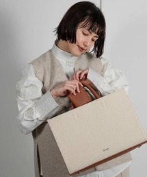 lawgy | linen leather tote bag(トートバッグ)