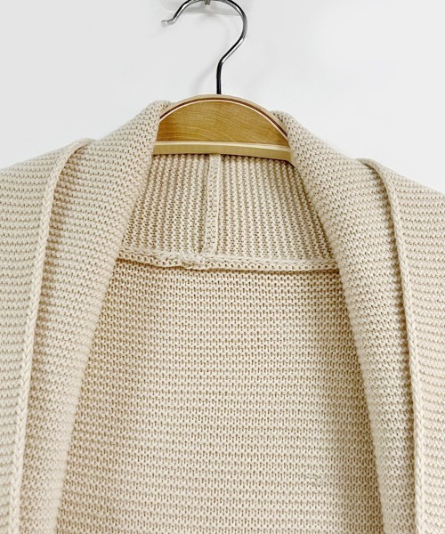 Doux Belle（ドゥーベル）の「Iラインロングニットベスト（ベスト・レディース・ライトグレー/ブラック/ベージュ/ダークグレー・FREE）」の19枚目の写真