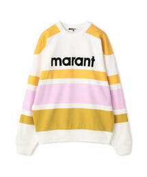 ISABEL MARANT MEYOAN ストライプロゴスエットプルオーバー