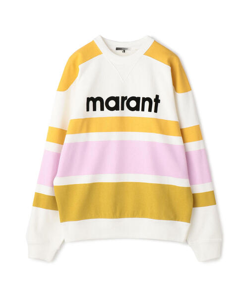 ISABEL MARANT(イザベルマラン)の「ISABEL MARANT MEYOAN ストライプロゴスエットプルオーバー(スウェット・メンズ・ブルー系その他2/イエロー系その他2・S/M/XS)」の1枚目の写真