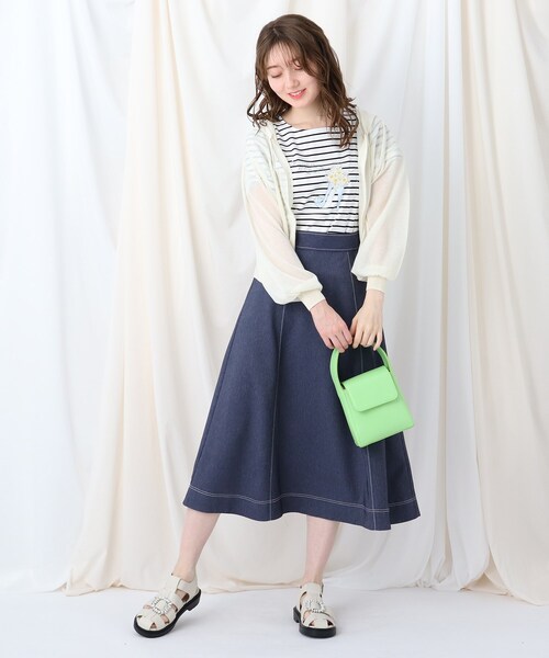 couture brooch（クチュールブローチ）の「◆カラーミニハンドバッグ（ハンドバッグ・レディース・オフホワイト/オレンジ/ライトグリーン・00）」の4枚目の写真