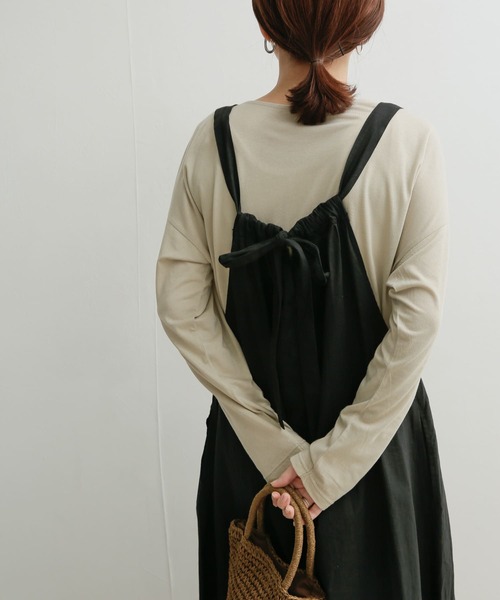 URBAN RESEARCH DOORS（アーバンリサーチドアーズ）の「シルキータッチ長袖プルオーバー（Tシャツ/カットソー・レディース・アイボリー/ピンク/ラベンダー/ベージュ・1）」の3枚目の写真