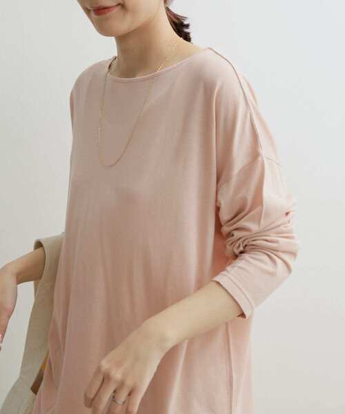 URBAN RESEARCH DOORS（アーバンリサーチドアーズ）の「シルキータッチ長袖プルオーバー（Tシャツ/カットソー・レディース・アイボリー/ピンク/ラベンダー/ベージュ・1）」の16枚目の写真