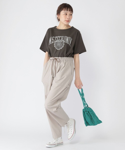 studio CLIP（スタディオクリップ）の「ロゴアソート半袖Tシャツ（Tシャツ/カットソー・レディース・カーキ/オフホワイト/スモーク/ライトブルー・FREE）」の7枚目の写真