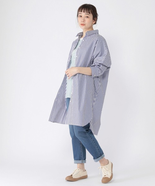 studio CLIP（スタディオクリップ）の「ロゴアソート半袖Tシャツ（Tシャツ/カットソー・レディース・カーキ/オフホワイト/スモーク/ライトブルー・FREE）」の10枚目の写真