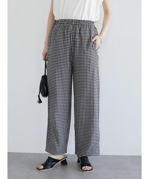 Sugar spoon（シュガースプーン）の「・SUGAR SPOON ギンガムイージーパンツ（その他パンツ・レディース・ベージュ/グリーン/アイボリー・FREE）」の21枚目の写真