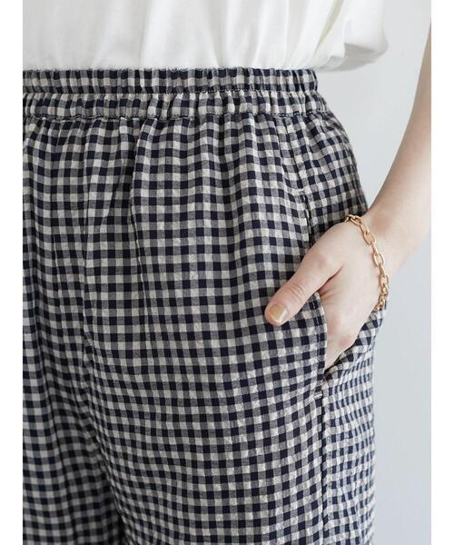 Sugar spoon（シュガースプーン）の「・SUGAR SPOON ギンガムイージーパンツ（その他パンツ・レディース・ベージュ/グリーン/アイボリー・FREE）」の5枚目の写真