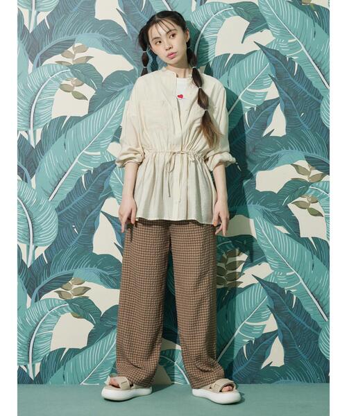 Sugar spoon（シュガースプーン）の「・SUGAR SPOON ギンガムイージーパンツ（その他パンツ・レディース・ベージュ/グリーン/アイボリー・FREE）」の9枚目の写真