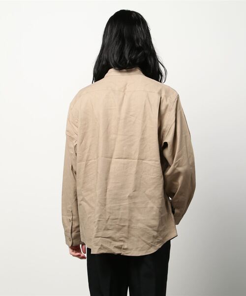 NANO universe(ナノユニバース)の「LB.04/フレンチリネンレギュラーカラーシャツ(シャツ/ブラウス・メンズ・ホワイト/ブラック/ネイビー/グレー系その他4・S/M/L/XL)」の21枚目の写真