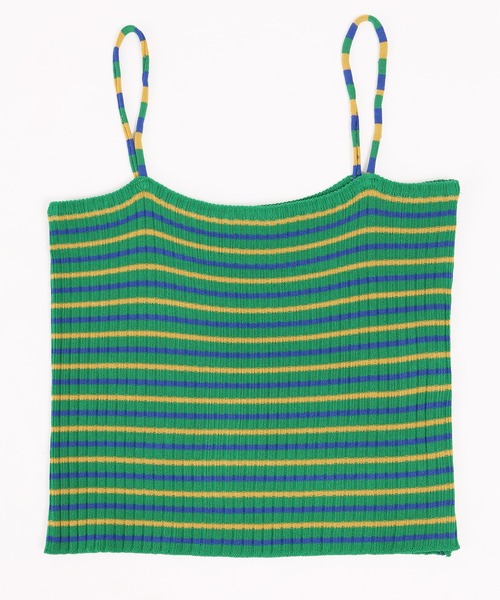 WC（ダブル シー）の「マルチボーダーキャミ（キャミソール・レディース・ブラック/ブルー/ホワイト/グリーン・FREE）」の11枚目の写真