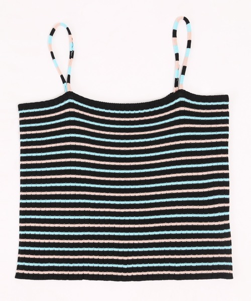 WC（ダブル シー）の「マルチボーダーキャミ（キャミソール・レディース・ブラック/ブルー/ホワイト/グリーン・FREE）」の14枚目の写真