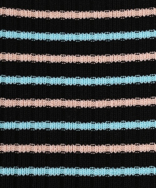 WC（ダブル シー）の「マルチボーダーキャミ（キャミソール・レディース・ブラック/ブルー/ホワイト/グリーン・FREE）」の5枚目の写真