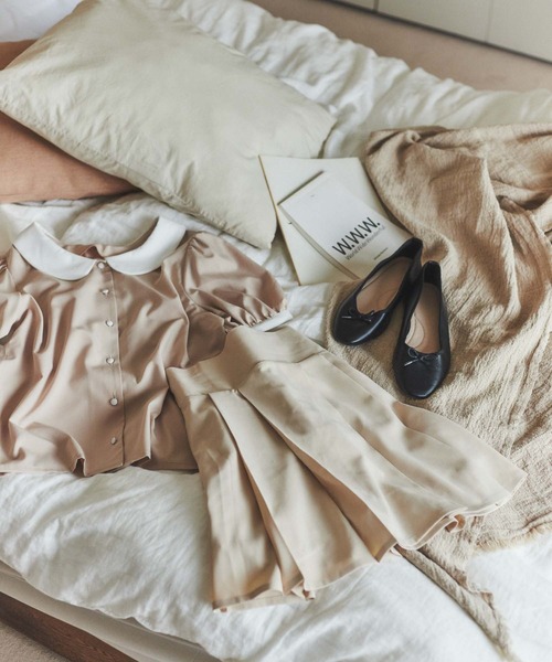 WEGO（ウィゴー）の「WEGO/ハイウエストプリーツスカパン（スカート・レディース・ブラック/ライトベージュ・FREE）」の18枚目の写真