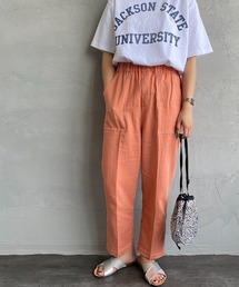 [UNIVERSAL OVERALL/ユニバーサルオーバーオール] 別注 リネンイージーベイカーパンツ
