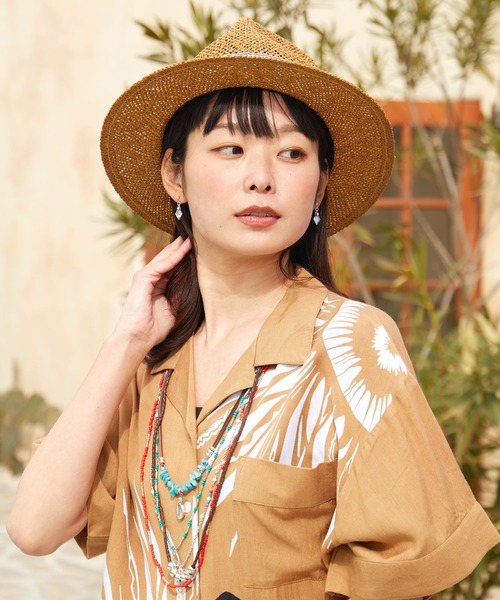 チャイハネ（チャイハネ）の「【チャイハネ】トロムソスクエアピアス（ピアス（両耳用）・レディース・ホワイト/ブルー/グリーン/ライトパープル・FREE）」の7枚目の写真
