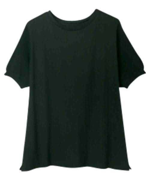 RANAN(ラナン)の「接触冷感 袖ニットカットソープルオーバー(Tシャツ/カットソー・レディース・ブルー/ライトグレー/ホワイト/ブラック・M/LL/L)」の10枚目の写真